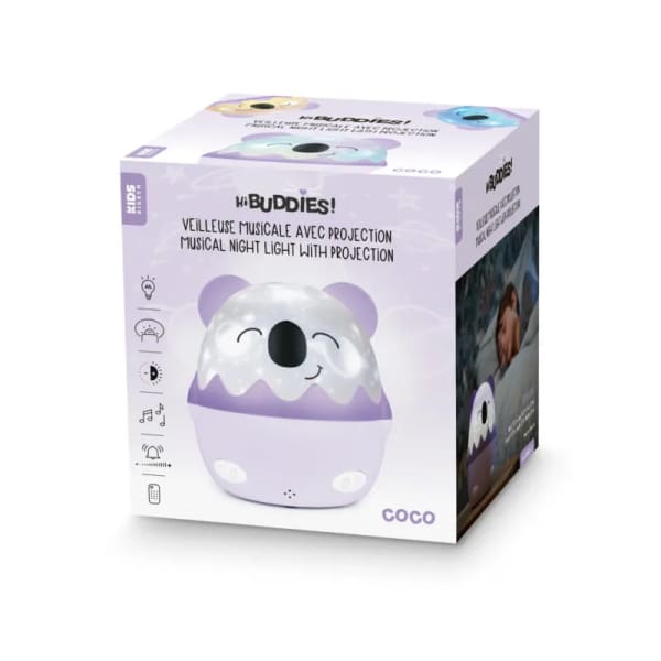 Veilleuse musicale sans fil avec projection coco (NLPKIDSKOALA) Veilleuse musicale sans fil avec projection coco (NLPKIDSKOALA)